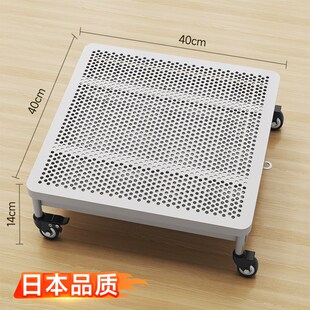 花盆底座托盘带滚轮长方形可移动接水托盘滑轮底托盆栽花盒底托盘