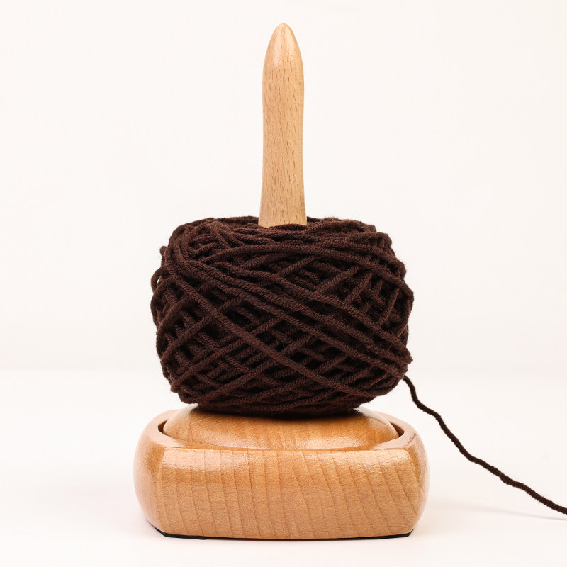 毛线轴手工编织绕线轴实木收纳神器辅助工具能转动的线轴架可拆卸