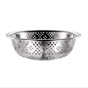 特厚不锈钢大孔漏盆大眼家用洗菜洗碗洗物沥水盆过滤盆网筛足尺寸