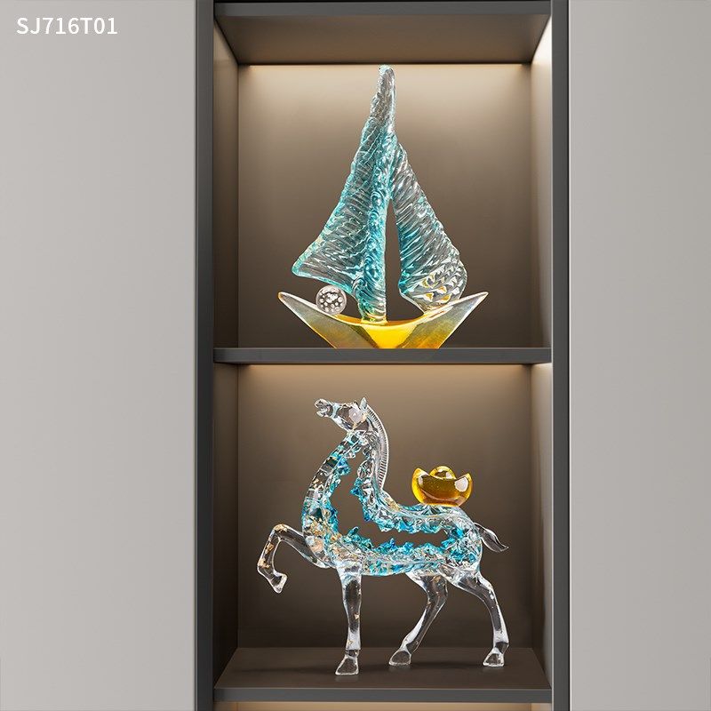 一帆风顺帆船摆件轻奢高档客厅玄关电视柜酒柜装饰品办公室工艺品,家居饰品,装饰摆件,淘宝优惠券,粉丝福利购,淘宝优惠卷