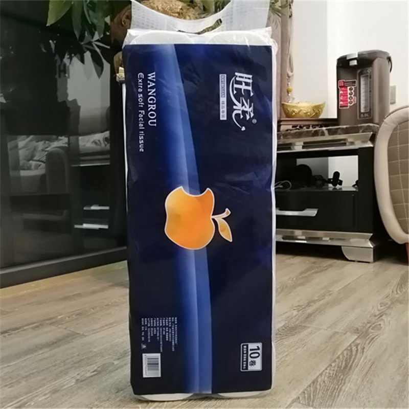 旺柔系列精品卷纸有芯抽纸厕所卫生纸加厚餐巾纸原木浆家用实惠