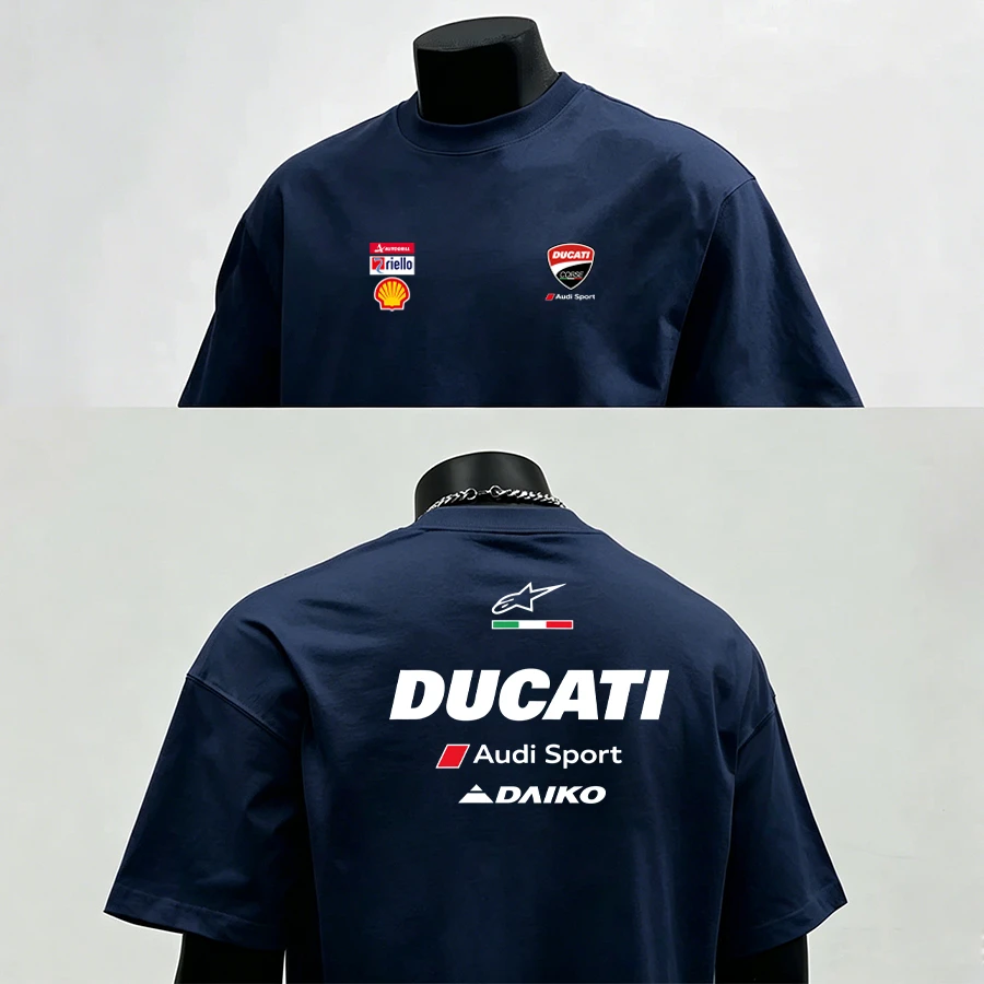 MOTOGP杜卡迪重磅骑行T恤男图片