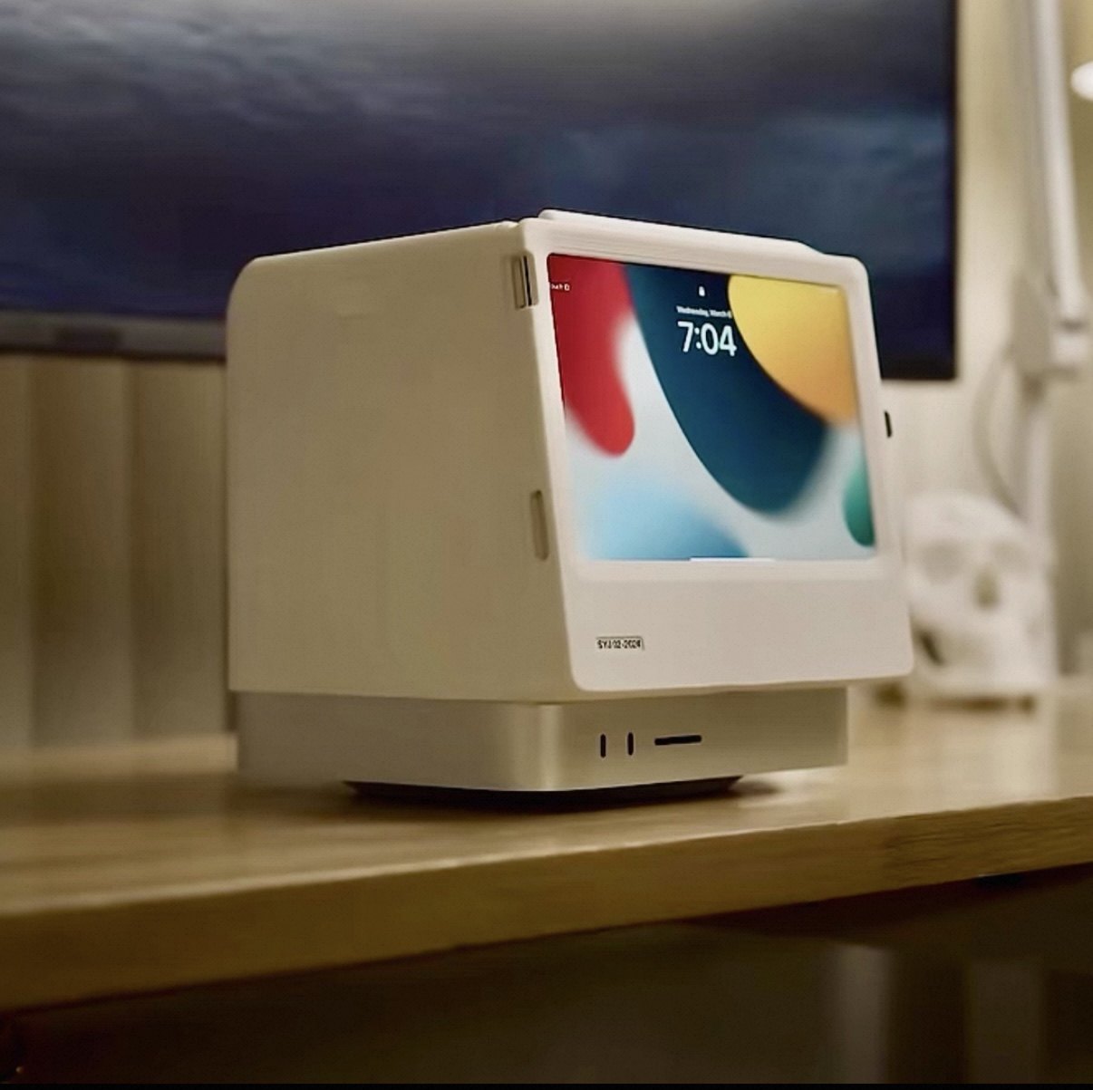 Mac mini/Mac Studio配合iPad mini麦金塔工作站 支架 3d打印