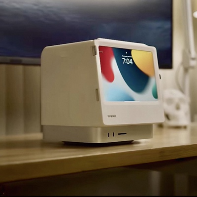 Mac mini/Mac Studio配合iPad mini麦金塔工作站 支架 3d打印