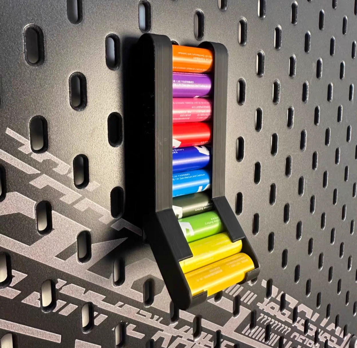 宜家SKADIS 斯考迪斯 宜家洞洞板配件  5号7号AA&AAA干电池支架