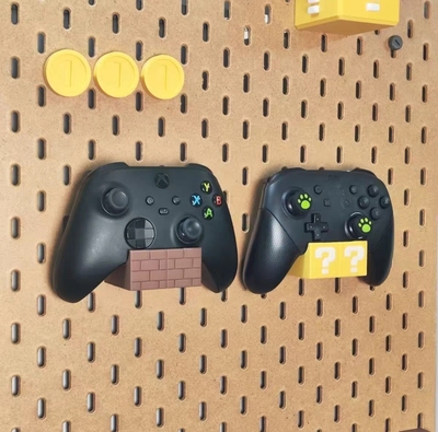 适用宜家SKADIS 宜家洞洞板配件马里奥 switch pro/ps5手柄支架