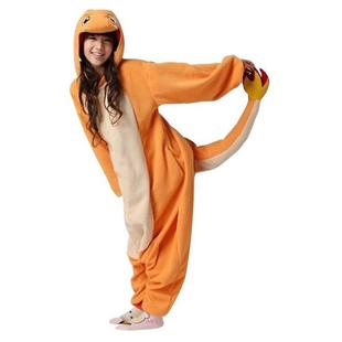 kigurumi小火龙卡通连体睡衣男女法兰绒演出服cosplay 出口onesie