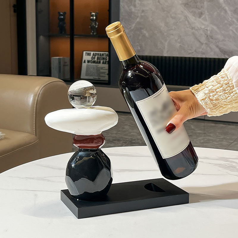 轻奢红酒架摆件酒柜装饰品客厅玄关时来运转红酒杯架家用收纳