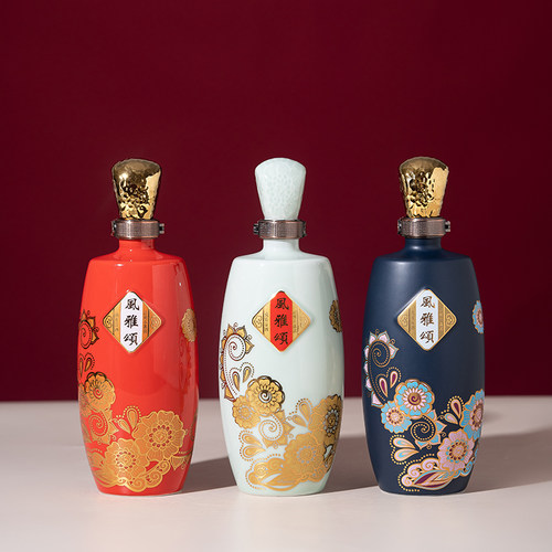 中润瓷陶瓷酒壶风雅颂