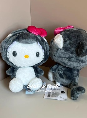 美版三丽鸥限定冰岛虎鲸Hello Kitty公仔 冰岛动物变装系列