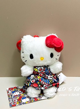 【现货】美版三丽鸥23年绝版hello kitty 碎花裙子挂件