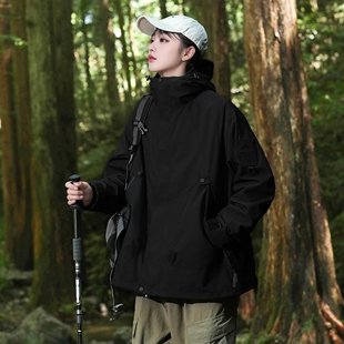 秋冬新款极寒系列冲锋衣男女三合一两件套户外登山服保暖防水外套