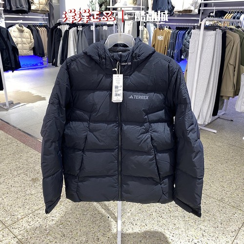 阿迪达斯冬男运动休闲羽绒服外套