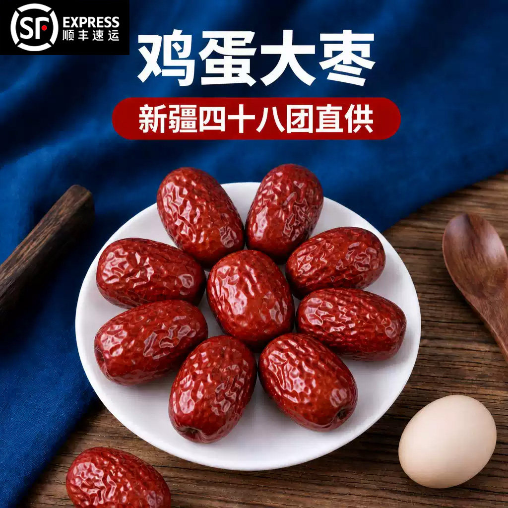 【顺丰包邮】红枣特级新疆特产官旗舰店和田大枣玉枣免洗礼盒零食