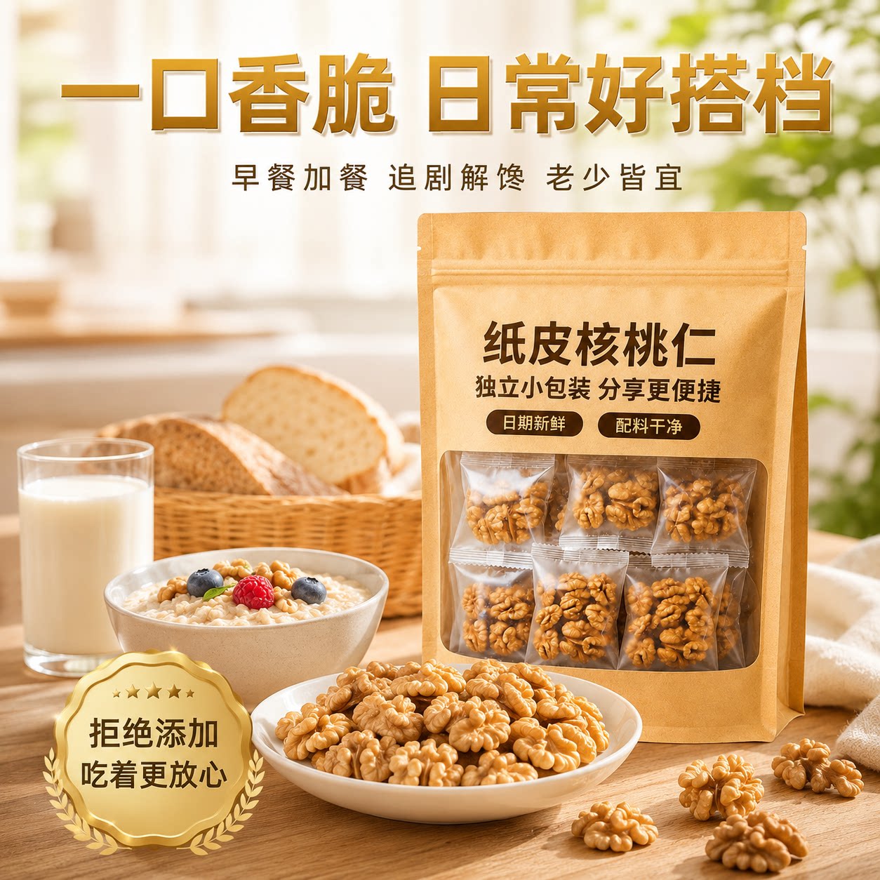 问君新疆生核桃仁200g独立小包装图片