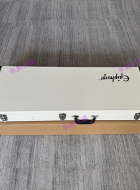 易普锋Epiphone电吉他琴盒 LP电吉他琴箱 高雅白色带锁吉他盒