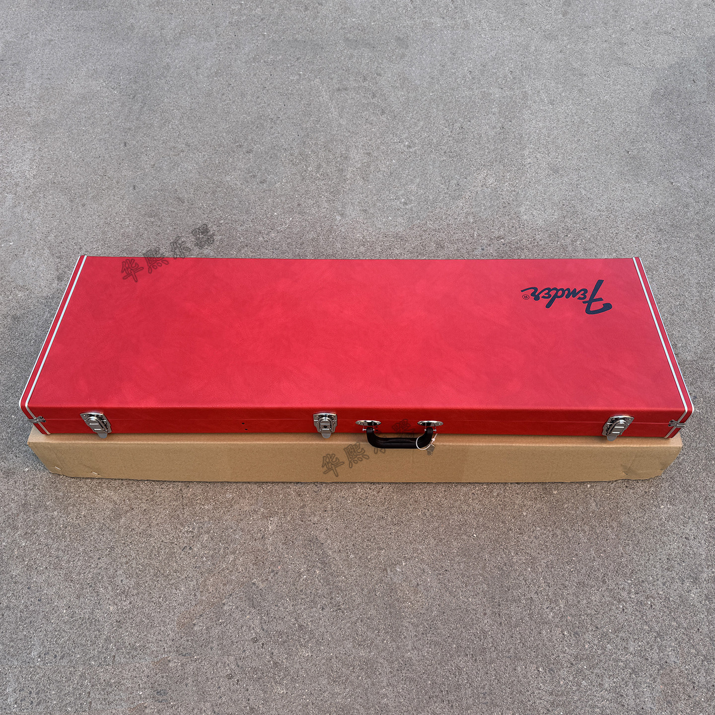 墨芬芬达Fender四弦五弦电贝斯琴盒 高档经典红色P J贝司bass琴箱