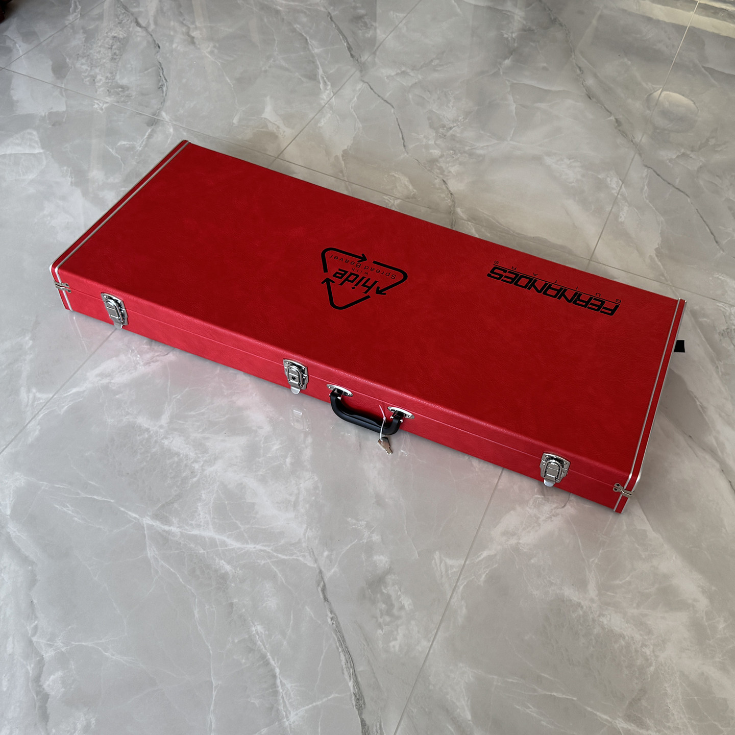 Fernandes费尔南德斯高档红色琴盒 Burny Hide MG专用内嵌式琴箱