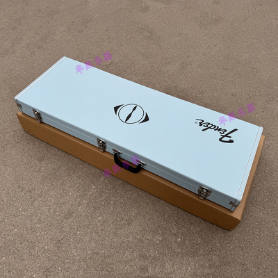 墨芬芬达Fender电吉他琴盒 ST/TELE浅蓝色琴箱 夜鹿签名款吉他盒