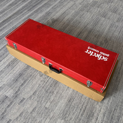 SCHECTER斯科特电吉他专用红色琴盒  schecter ST型内侧贴合琴箱