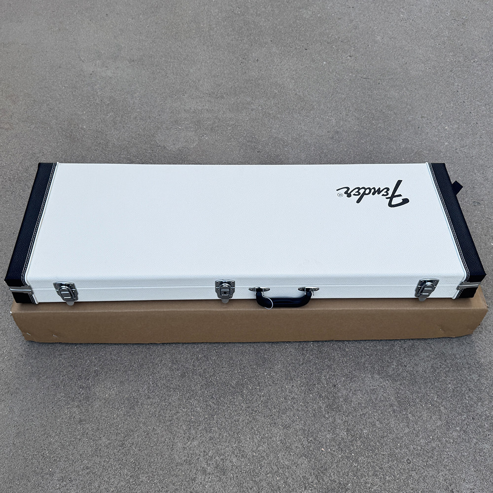 墨芬Fender ST/TELE电吉他内嵌式琴盒 高雅白色带锁琴箱 吉他盒