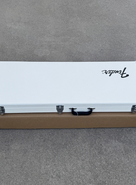 墨芬Fender ST/TELE电吉他内嵌式琴盒 高雅白色带锁琴箱 吉他盒