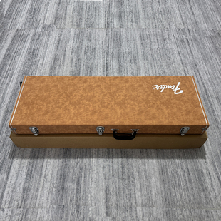 芬达Fender四弦五弦电贝斯琴盒 高档反牛皮PJ贝司琴箱 带锁吉他盒