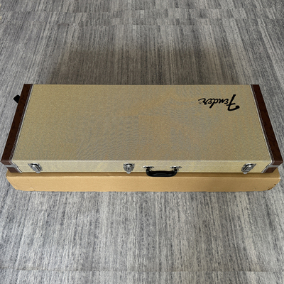 墨芬芬达Fender美洲豹Jazzmaster/Jaguar琴盒 高档黄纹内嵌式琴箱