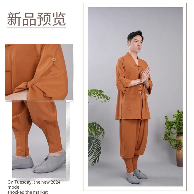 夏季薄款短褂出家师父和尚服古未