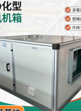 净化风机箱新风系统初中效过滤排烟送风空气净化低噪音柜式风机箱