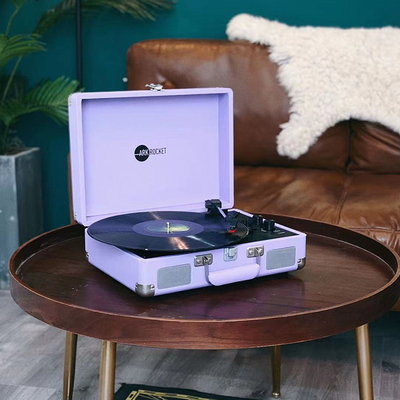 美国Arkrocket黑胶唱片机复古蓝牙LP留声机音响限量皮箱男女礼物