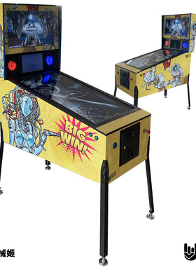 Rock Heart美式复古弹球机液晶Pinball内置96模式游戏4K三屏幕
