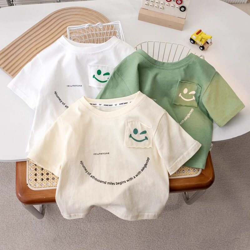 男童短袖T恤2024新款纯棉中小童ins休闲上衣儿童宝宝森系夏装半袖,童装/婴儿装/亲子装,T恤,淘宝优惠券,粉丝福利购,淘宝优惠卷