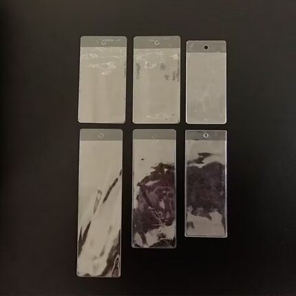 现货批发PVC透明吊牌袋 标签商标卡套袋 唛头平口塑料备扣领标袋