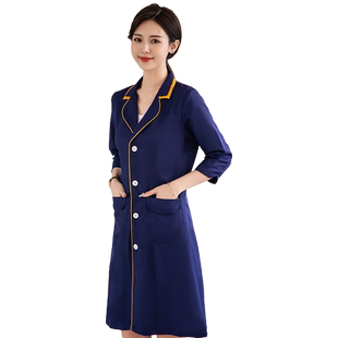 高端美容院白大褂女美容师工作服纹绣师长中短袖夏季皮肤管理医美