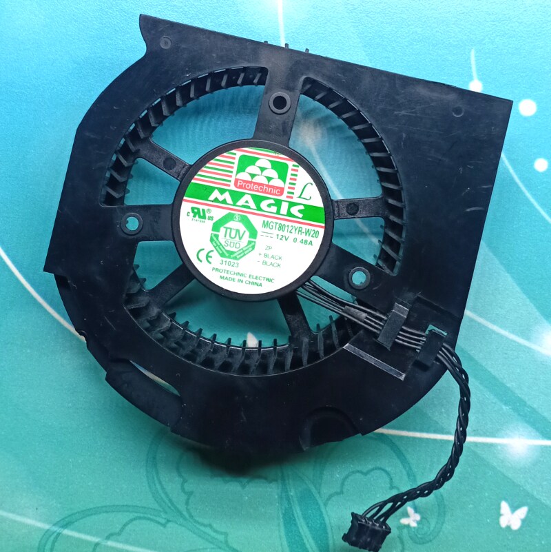 永立MGT8012YR-W20 12V 0.48A 4线公版显卡GTX285温控散热风扇