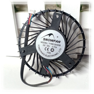 SNOWFAN YY8015H05B 等边孔距45MM 0.72A DC5V散热风扇大风量4线