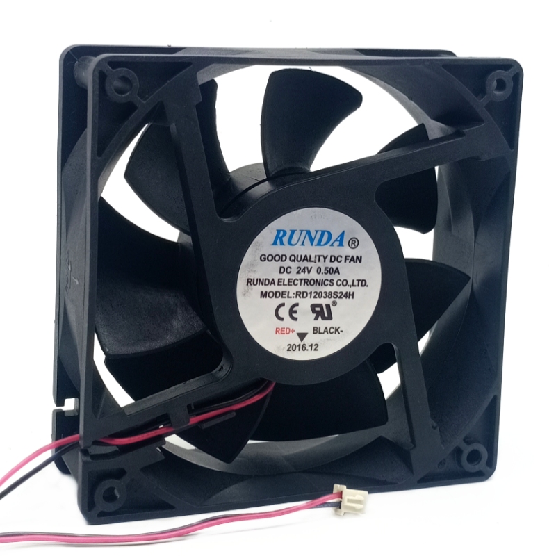 全新原装RUNDA RD12038S24H 24V 9 12CM 12038排气电焊机散热风扇