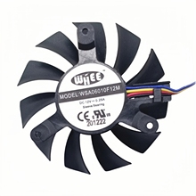 原装WHEE WSA06010F12M 0.25A 12V主板CPU散热风扇4Pin孔距39MM