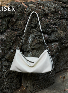 KAISER凯撒头层牛皮包包女新款女士hobo包女款腋下包单肩斜挎包