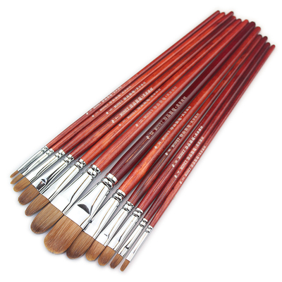 狼毫水粉笔莫奈丙烯三角抽拉礼盒