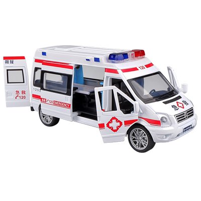 仿真救护车卡威合金玩具车