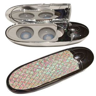 安瞳隐形美瞳眼镜盒口红高颜值小巧迷你可爱少女收纳盒