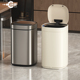 智能感应垃圾桶家用客厅厨房轻奢高端带盖ins风高颜值不锈钢新款
