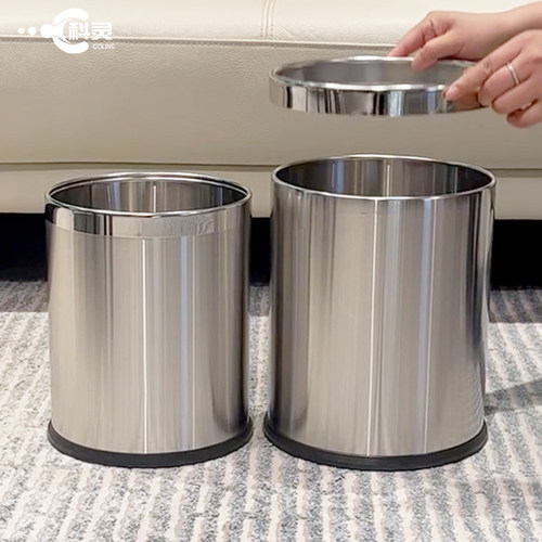 真不锈钢垃圾桶可印制LOGO
