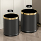 厨房垃圾桶双层大号轻奢风家用高档客厅无盖酒店厕所卫生间圾创意