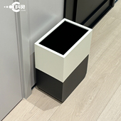 意式 极简风垃圾桶大号大容量厨房客厅2026新款 铁质轻奢高级感纸篓