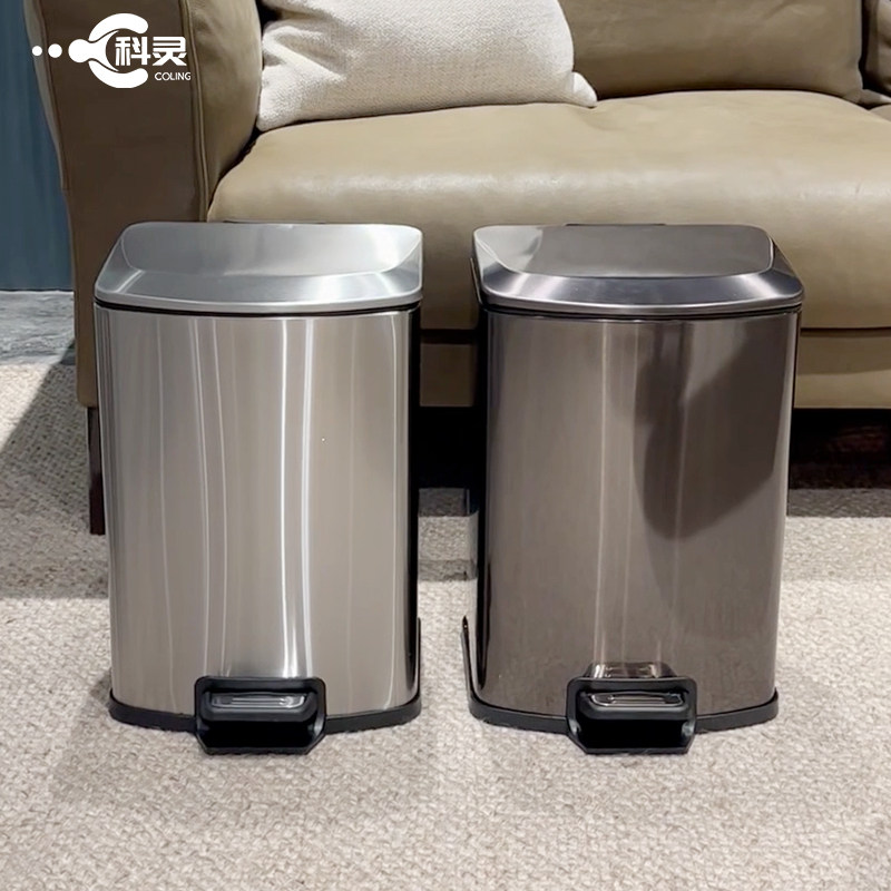 不锈钢脚踩垃圾桶可印制LOGO