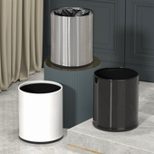双层垃圾桶家用客厅创意现代简约无盖不锈钢厨房卫生间厕所酒店商