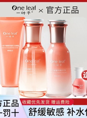 一叶子护肤破壁玫瑰熬夜水乳面部暗沉黄气提亮肤色补水保湿女正品